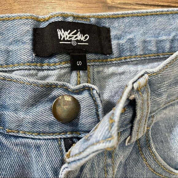 Mossimo Distressed Raw Hem Jeans SMALL - Picture 7 of 12